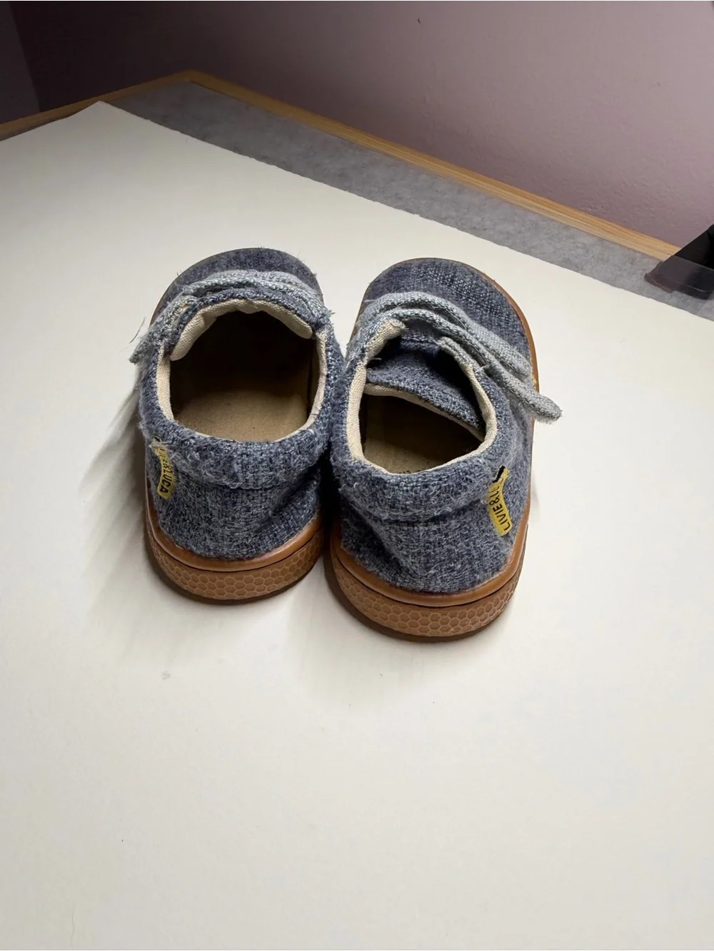 Livie and Luca Boys Hayes Dusty Blue Sneakers -Size 8 Toddler